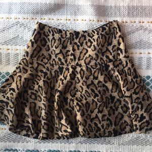 Free People Leopard print skirt